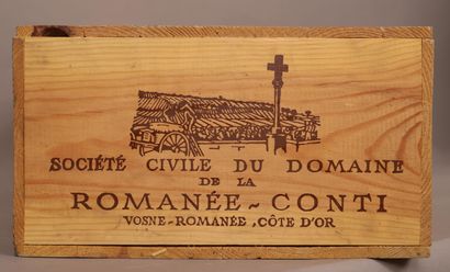 null Exceptionnelle caisse du Domaine de la Romanée Conti de 12 flacons Millésime...