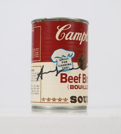 null Andy Warhol (after) - Campbell's can with an Andy Warhol inscription

Dimensions:...