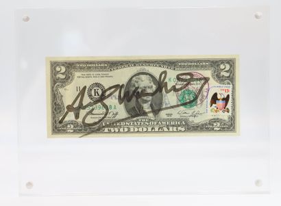 null Andy Warhol Attr.- Dollar Bill

Billet de 2$ américain portant une signature...
