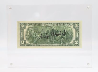null Andy Warhol Attr.- Dollar Bill

Billet de 2$ américain portant une signature...