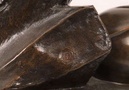 null Alfred Désiré LANSON (1851-1938) 

Bronze à patine brune figurant Jason et la...
