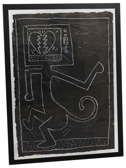 Subway Drawing - Keith Haring (1958-1990)...