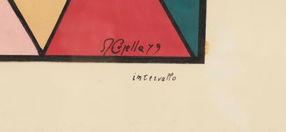 null "Intervallo" - peinture originale sur papier

Signée et datée 1979

Dimensions:...