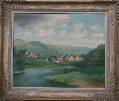 André THYES (1867-1952)
Artiste peintre luxembourgeois
Huile...