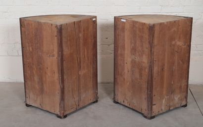 null Rare pair of Arte Povera corners with Chinese style decoration 
Decorated in...