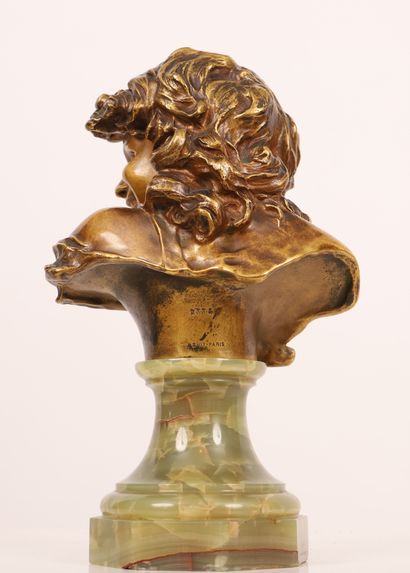 null Jean Antoine INJALBERT (1845-1933)
French sculptor
The laughing child in gilded...