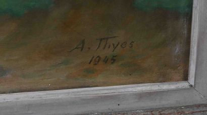 null André THYES (1867-1952)
Artiste peintre luxembourgeois
Huile sur toile, signée...