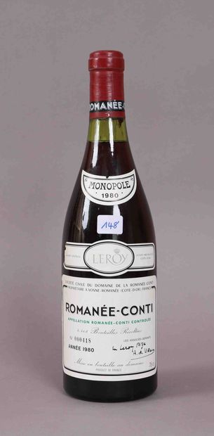 null 
Romanée Conti (x1)


Leroy


Monopole 1980


Label: slightly missing on the...