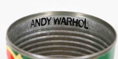 null Andy Warhol (d'aprés) - boite de conserve Del Monte portant une inscription...