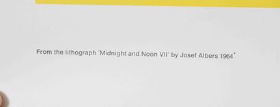 null Josef Albers (1988-1976) d'aprés "Midnight and Noon VII"
Affiche exposition...