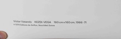 null Victor Vasarely (1906-1997) d'aprés "Kezdi-Vega"
Estampe gélatinée en couleur...