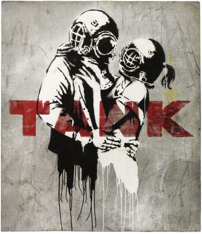 Tank, Print d'après Banksy (after), épreuve...