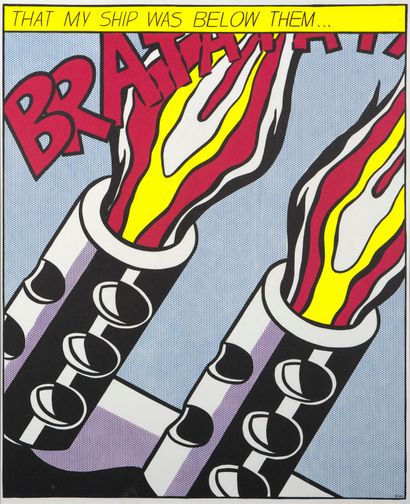 Opened Fire, Print d'après Roy Lichtenstein,...