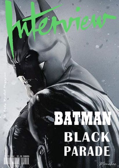  Interview the Andy Warhol Magazine, Batman, Monakoe, imprimé sur Papier Beaux Arts...