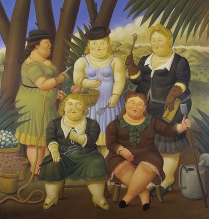 null Club de jardinage (1997), Print d'après Fernando Botero, épreuve en couleur,...