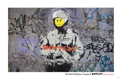Banksy (d'après) 
Smiley, The Wall Edition...