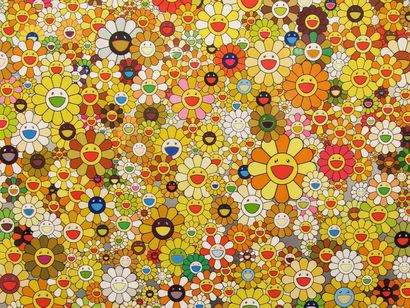 Field of flowers, Print d'après Takashi Murakami,...