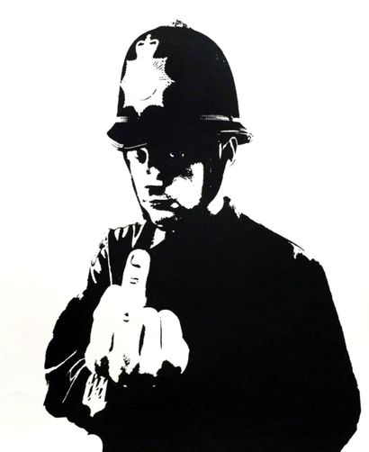 Rude Copper (2002), Print d'après Banksy...