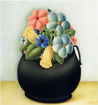null Flores (1967), print d'après Fernando Botero, épreuve en couleur, signé sur...