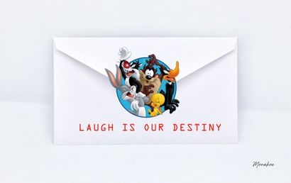  Enveloppe Looney Tunes 3, Laugh is your destiny, Monakoe, imprimé sur Papier Beaux...
