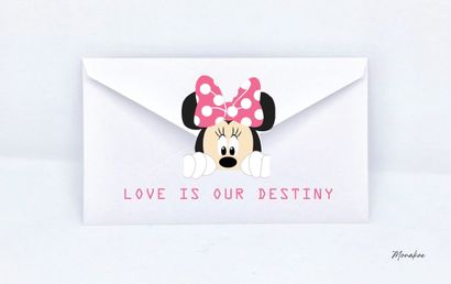 Enveloppe Minnie Rose, Love is your destiny,...