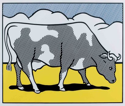 Cow Abstract1, Print d'après Roy Lichtenstein,...