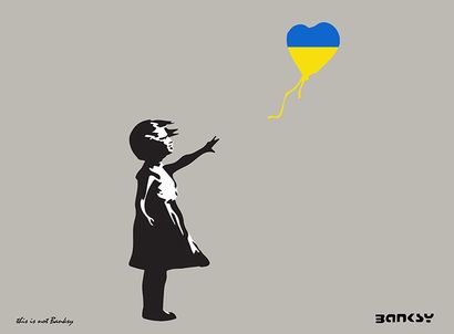 Girl Ukraine2, Banksy / This is not Banksy,...