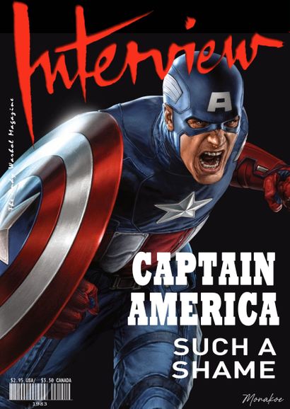 null Interview the Andy Warhol Magazine (d'après), Captain America, Monakoe, imprimé...