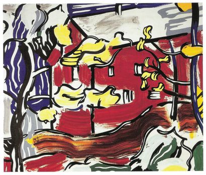 Grange rouge, Print d'après Roy Lichtenstein,...