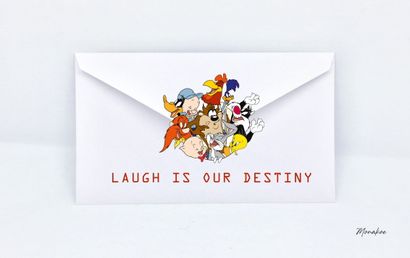 null Looney Tunes 1 Envelope, Laugh is your destiny, Monakoe, printed on Fine Art...