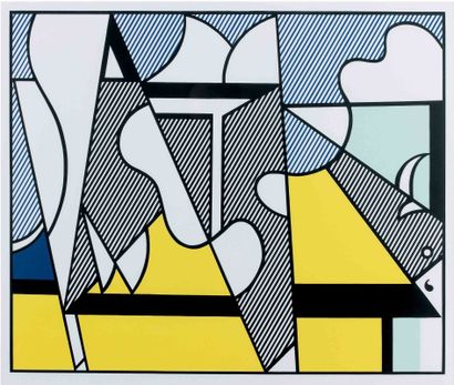 Cow Abstract2, Print d'après Roy Lichtenstein,...