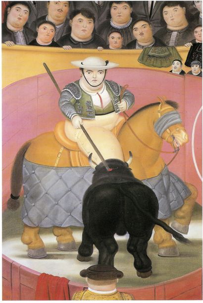 null La Pica (1986), Print d'après Fernando Botero, épreuve en couleur, signé sur...