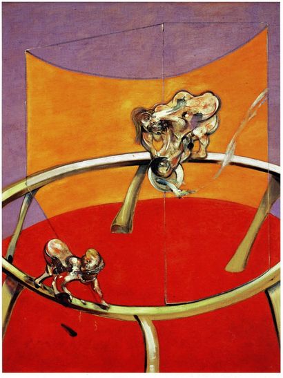 null Femme au récipient (1965), Print d'après François Bacon, épreuve en couleur,...