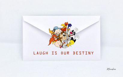 null Looney Tunes 1 Envelope, Laugh is your destiny, Monakoe, printed on Fine Art...