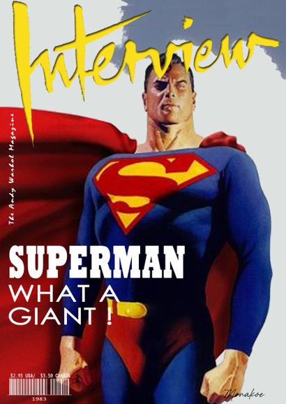 null Interview the Andy Warhol Magazine (after), Superman, Monakoe, printed on Fine...