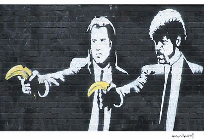 Pul FIction, Print d'après Banksy (after),...