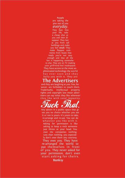 Coca-cola advertisers, Print d'après Banksy...