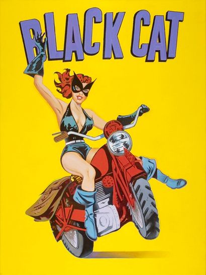 Black Cat, Print d'après Mel Ramos, épreuve...