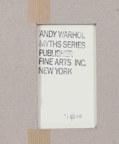 null Andy Wahrol (1928-1987) d'aprés 
Lithographie "Santa Klaus" réhaussée de paillettes,...
