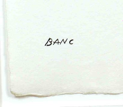 null Jef BANC (né en 1930) 
Artiste peintre français 
Technique mixte sur papier,...