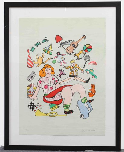 Niki de Saint Phalle (1930–2002) 
Sérigraphie,...