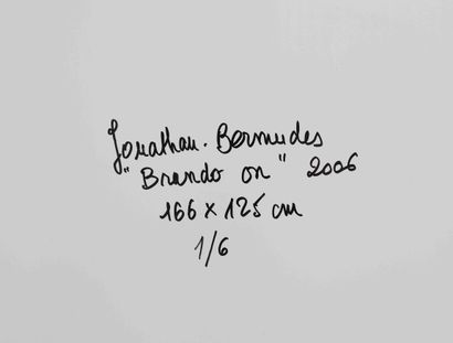 null "BRANDO ON" de Jonathan Bermudes (né en 1968) 
Photographie argentique montée...