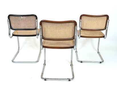 null Cesca Chair 
Ensemble de 3 chaises modèle Cesca chair de Breuer. 
Assise et...