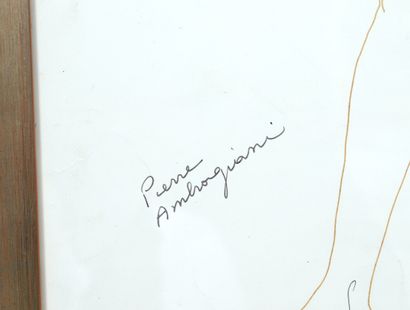 null Pierre AMBROGIANI (1907-1985) 
Artiste peintre français 
Nu féminin 
Sérigraphie...