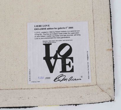 null After Robert Indiana - "Love" carpet 
522/999 Edition Galerie-F 2005 
Dimensions:...