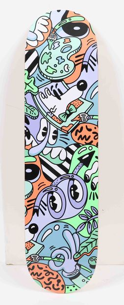 null Anxiety Skate Deck – Steven Harrington 
Numeroté 32/100 - Edition The Skateroom...