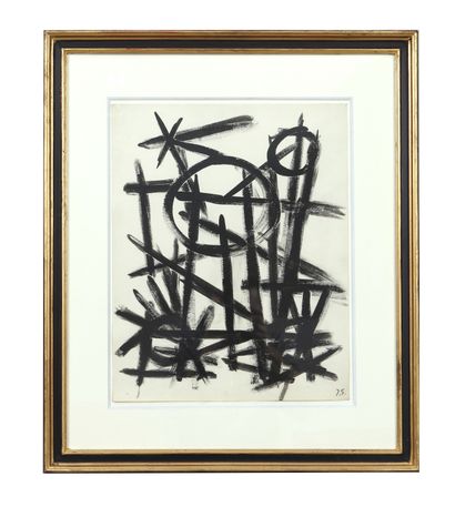 null Jacques GERMAIN (1915-2001) 
French painter 
Untitled 
Acrylic on paper, signed...