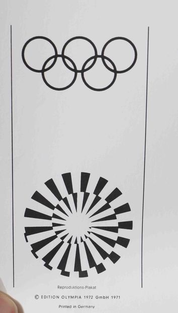 null Ensemble de 4 affiches originales des jeux Olympiques de Munich en 1972 
D'aprés...