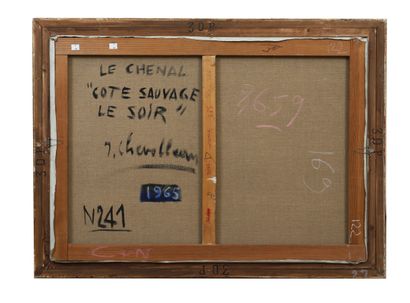 null Jean Chevolleau (1924-1996) 
Artiste peintre français 
"Côte sauvage le soir",...