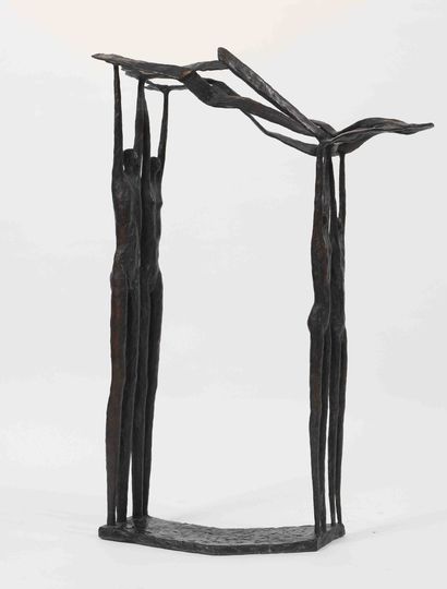 null Josine CROIN (born in 1952) 
Dutch sculptor 
Bronze sculpture 
XXth century...